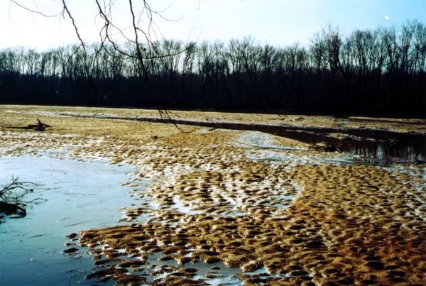 Yadkin Ford sandbar